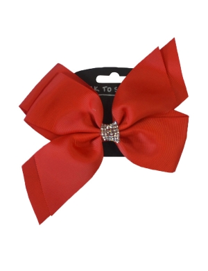 Jo Jo Bow Hair Clip - Red